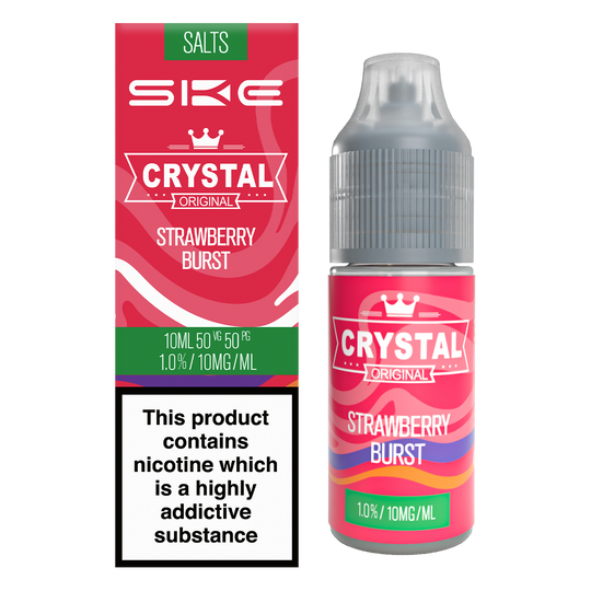 Strawberry Burst Nic Salt by SKE Crystal 10ml 10mg