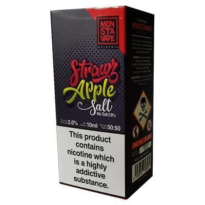 Strawz Apple E-Liquid by Monsta Vape Salts - 10ml
